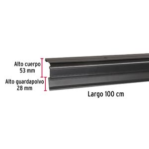Guardapolvo automático 100 cm negro - HERMEX