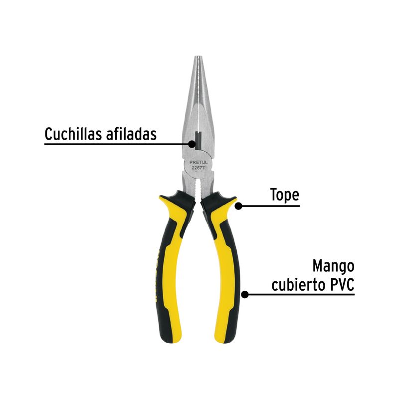Pinza-de-punta-y-corte-7--mango-Comfort-Grip