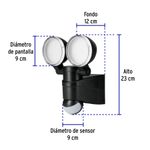 Arbotante-LED-12-W-negro-con-sensor-de-movimiento