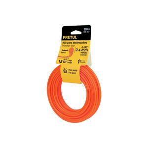 Rollo de hilo para motoguadaña, 2.4 mm x 12 m - PRETUL