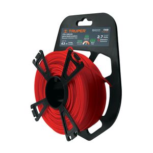 Rollo de hilo para motoguadaña, 2.7 mm x 63 m - TRUPER