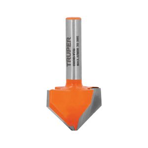 Broca para router, corte en "V", 7/8" - TRUPER
