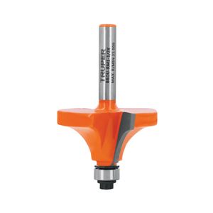Broca para router, redondeado con moldura, 1-1/2" con balero - TRUPER