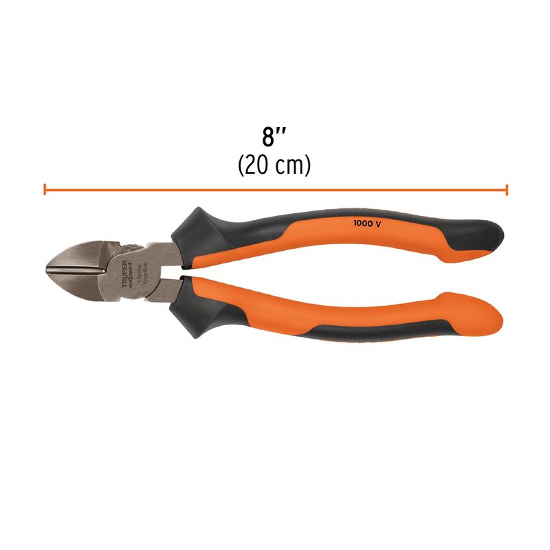 Pinza-corte-diagonal-8--alta-palanca-Comfort-Grip
