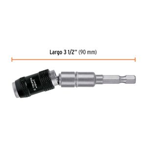Adaptador articulado de 90 mm magnético para puntas - TRUPER