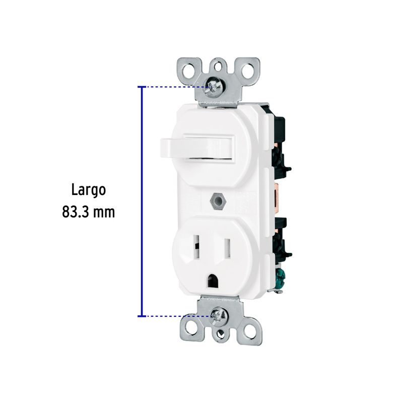 Interruptor-de-palanca-con-contacto-Standard-blanco
