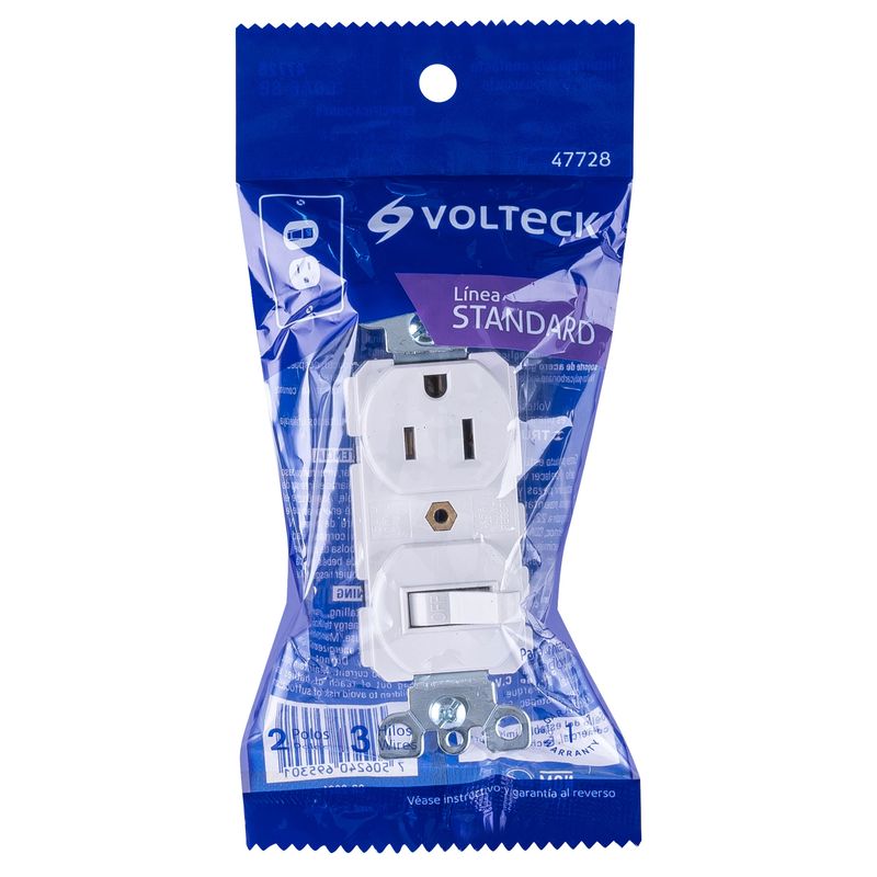Interruptor-de-palanca-con-contacto-Standard-blanco