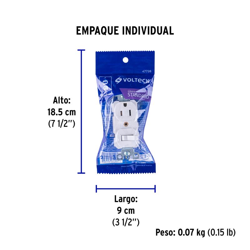 Interruptor-de-palanca-con-contacto-Standard-blanco