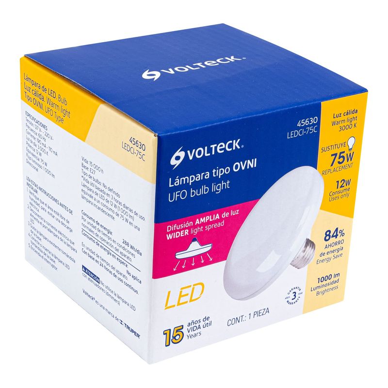 Lampara-de-LED-tipo-OVNI-12-W-luz-calida-en-caja