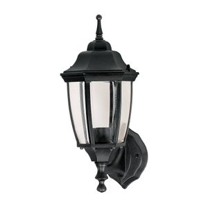 Arbotante tipo farol soportado negro, lámpara no incluida - VOLTECK
