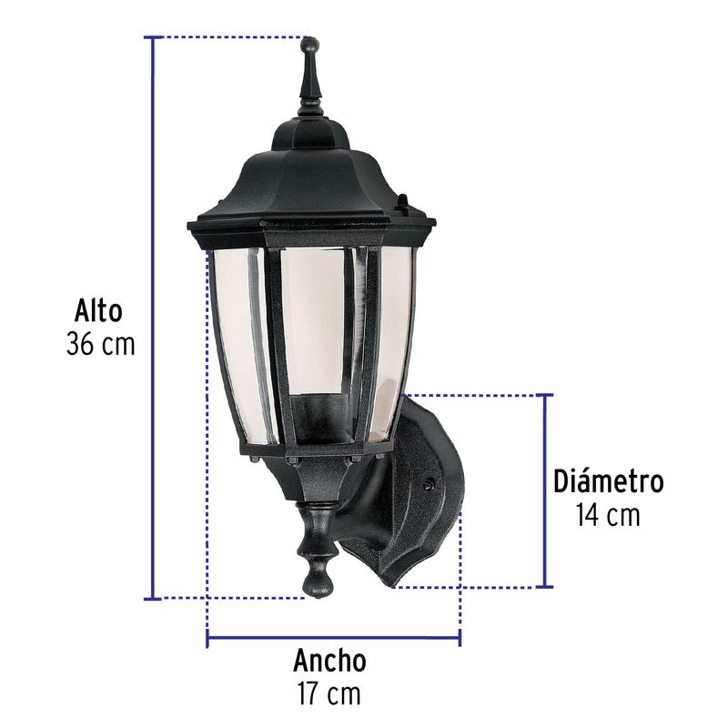 Arbotante-tipo-farol-soportado-negro-lampara-no-incluida