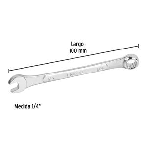 Llave mixta de 1/4". - PRETUL
