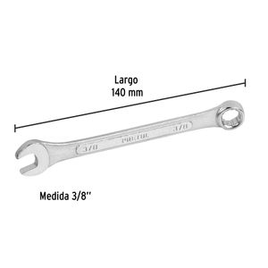 Llave mixta de 3/8". - PRETUL