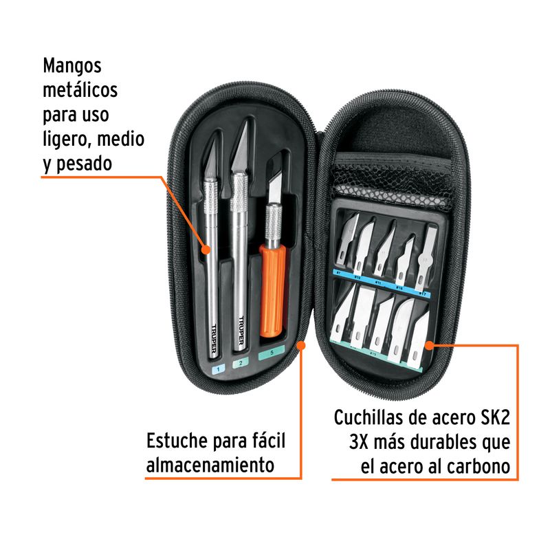 Juego-de-exactos-Hobby-con-11-piezas-en-estuche