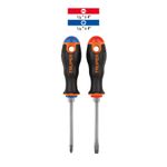 Duo-de-desarmadores-1-4--x-4--mango-Comfort-Grip