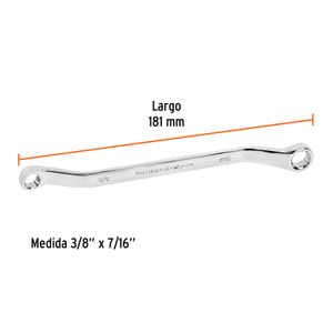 Llave doble corona de 3/8" x 7/16". - TRUPER