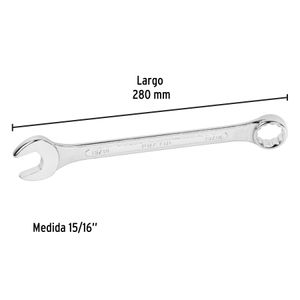 Llave mixta de 15/16". - PRETUL