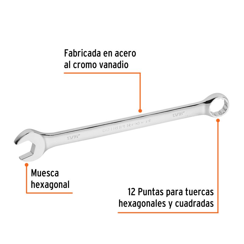 Llave-mixta-extralarga-de-acabado-pulido-de-13-16-.