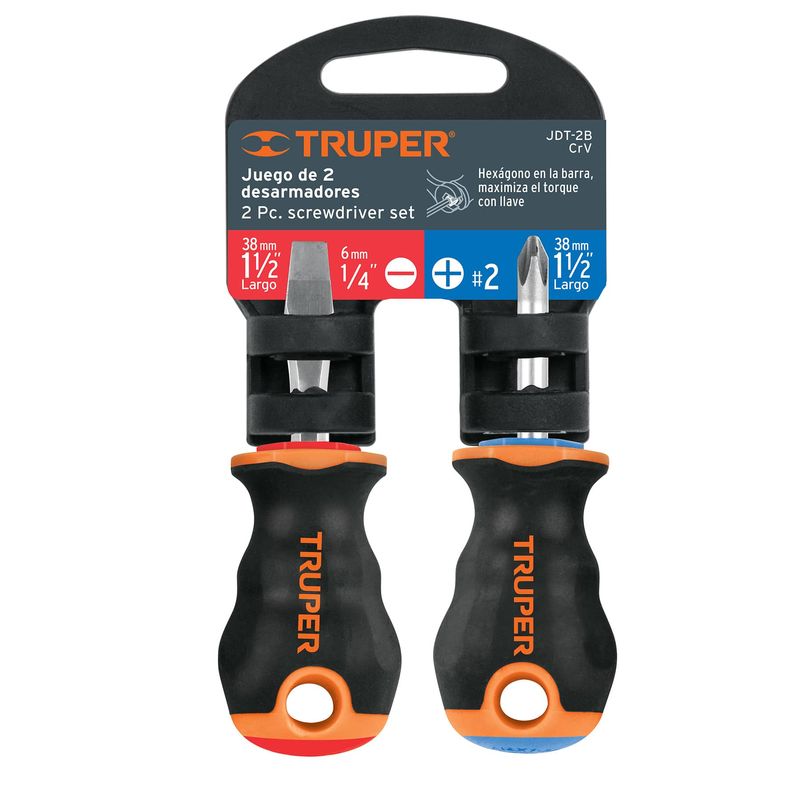 Duo-de-desarmadores-1-4--x-1-1-2--mango-Comfort-Grip