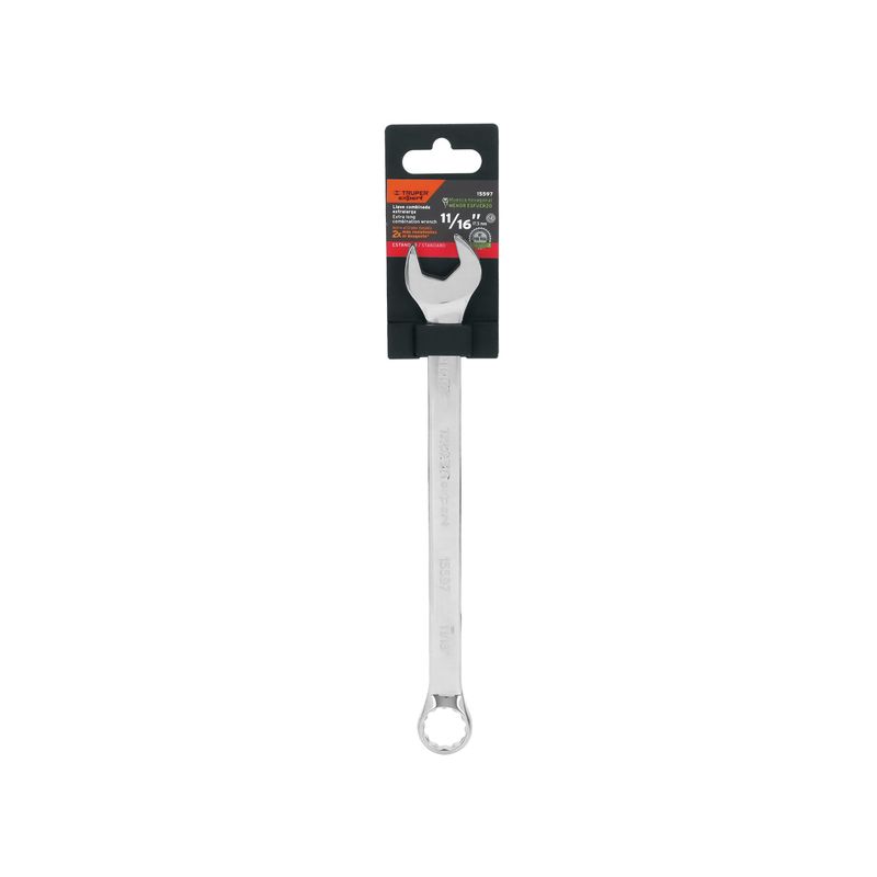 Llave-mixta-extralarga-de-acabado-pulido-de-11-16-.