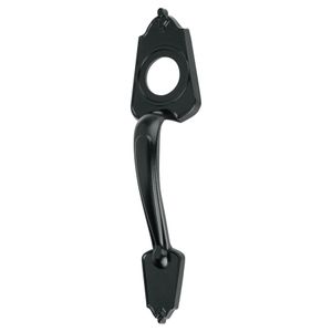 Chapetón metálico para puerta, acabado negro - HERMEX
