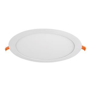 Luminario ultra delgado LED 18 W empotrar redondo luz cálida - VOLTECK