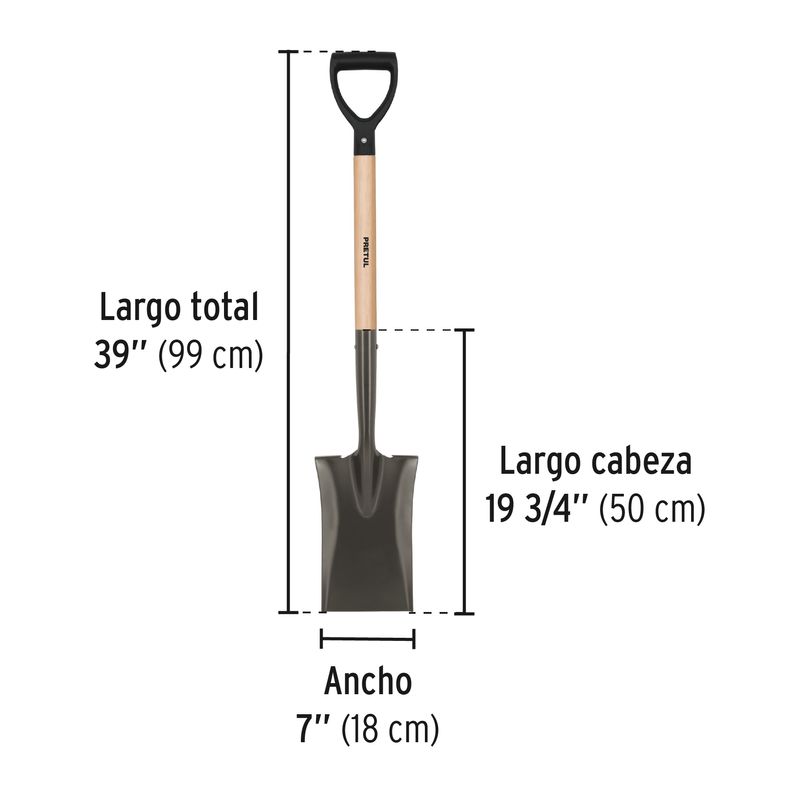 Pala-escarraman-mango-madera-puño--Y-