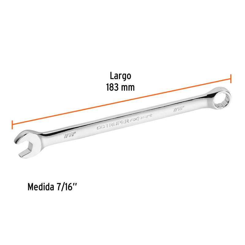 Llave-mixta-extralarga-de-acabado-pulido-de-7-16-.