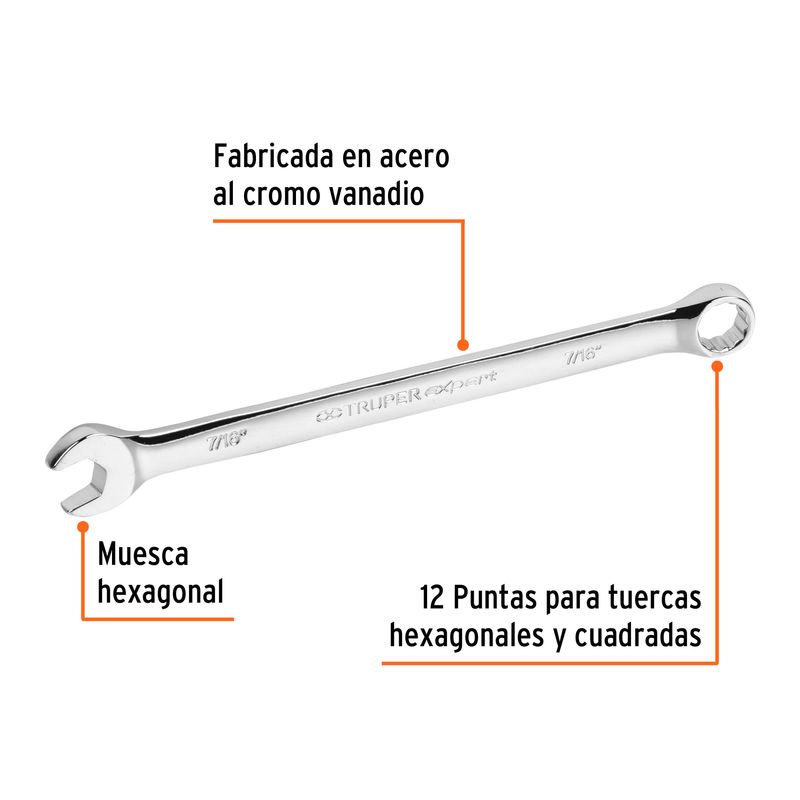 Llave-mixta-extralarga-de-acabado-pulido-de-7-16-.