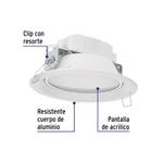 Luminario-LED-empotrado-redondo-de-12-W-luz-calida