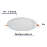 Luminario-ultra-delgado-LED-18-W-empotrar-redondo-luz-calida