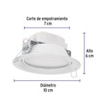 Luminario-LED-empotrado-redondo-de-5-W-luz-calida