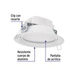 Luminario-LED-empotrado-redondo-de-5-W-luz-calida