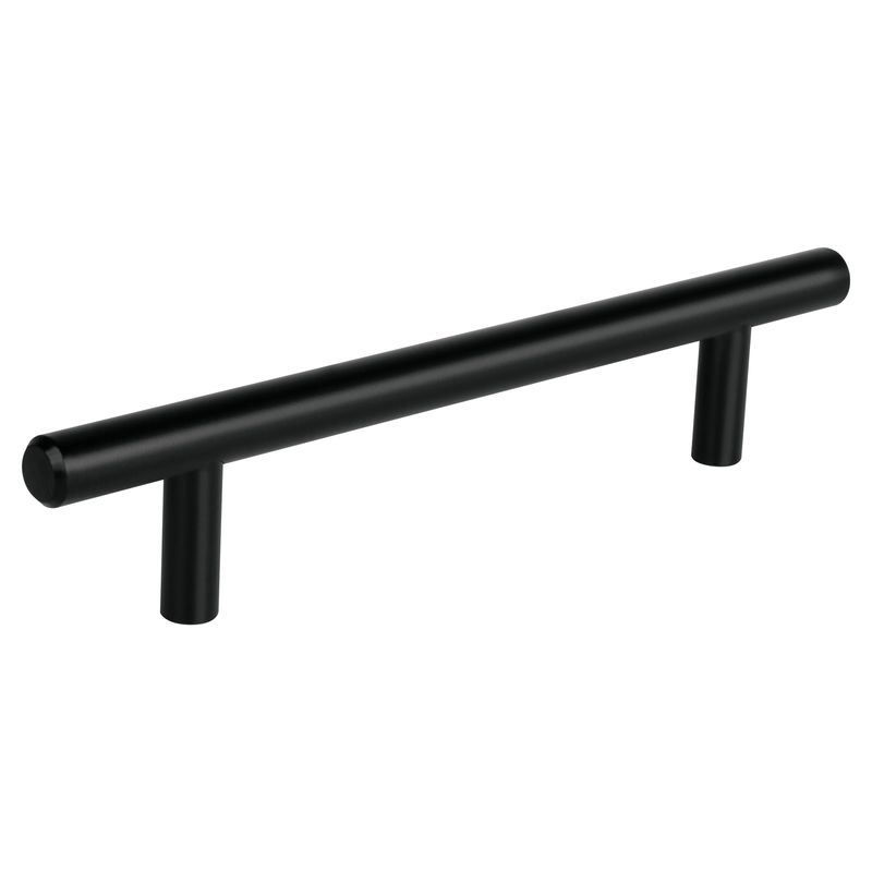Jaladera-de-acero-128-mm-estilo--Cilindro--negro