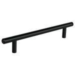 Jaladera-de-acero-160-mm-estilo--Cilindro--negro