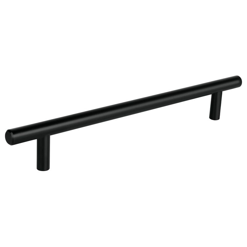 Jaladera-de-acero-192-mm-estilo--Cilindro--negro
