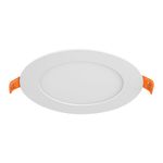 Luminario-ultra-delgado-LED-6-W-empotrar-redondo-luz-calida