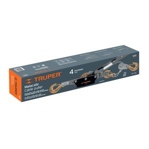 Tecle de palanca, con cable y 4t de capacidad - TRUPER