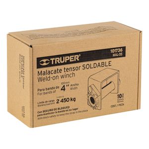 Tecle soldable de 4" para banda - TRUPER