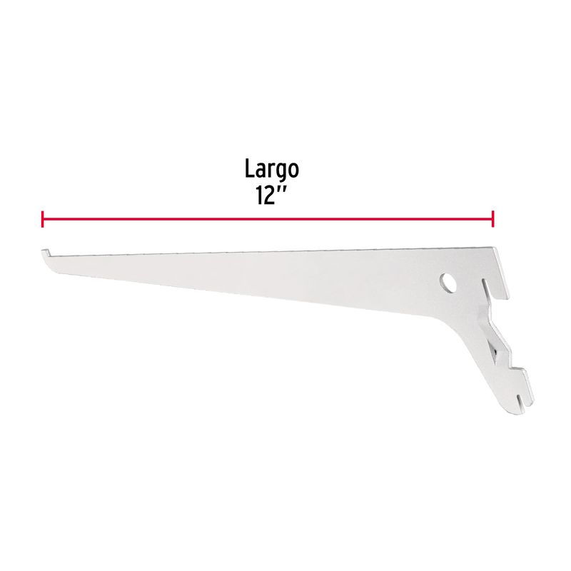 Mensula-plana-blanca-para-cremallera-sencilla-30cm