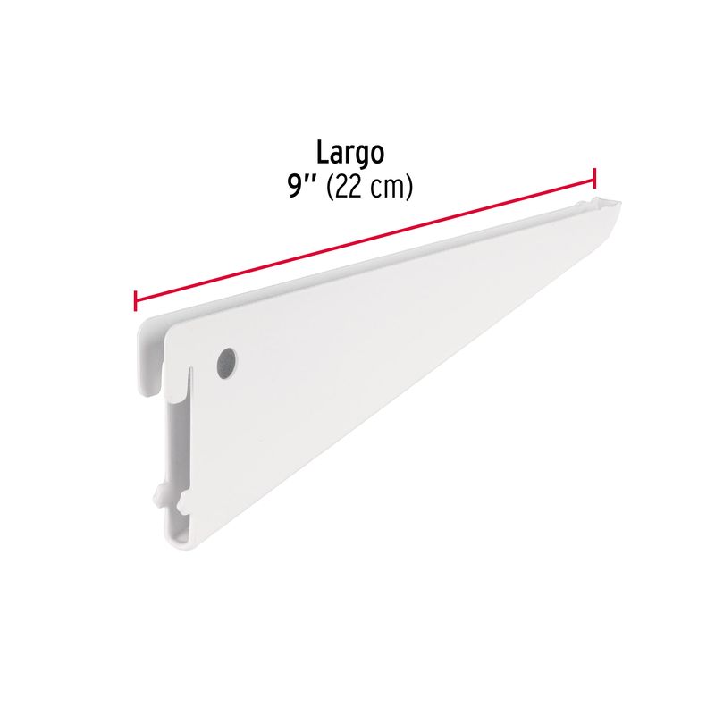 Mensula-plana-blanca-para-cremallera-doble-22cm