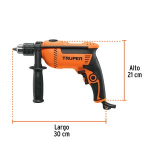 Taladro de 1/2" y 750W para uso profesional - TRUPER