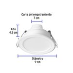 Luminario-empotrado-redondo-de-LED-5-W-luz-de-dia