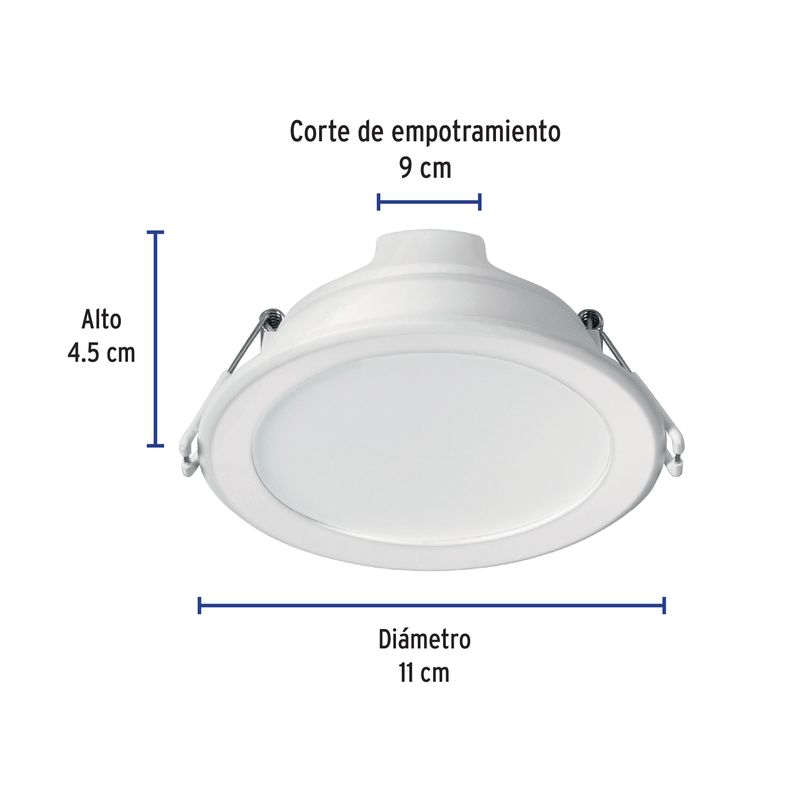 Luminario-empotrado-redondo-de-LED-7-W-luz-de-dia
