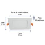 Luminario-ultra-delgado-LED-6-W-empotrar-cuadrado-luz-calida