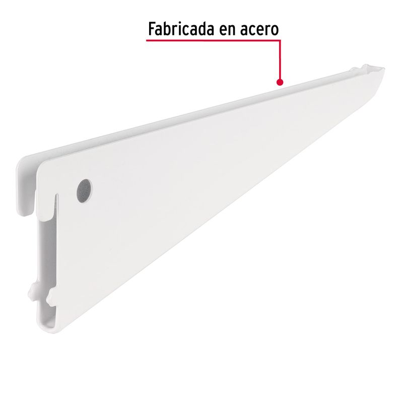Mensula-plana-blanca-para-cremallera-doble-22cm