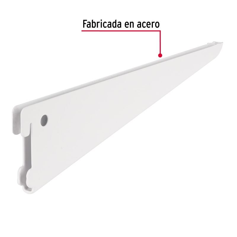Mensula-plana-blanca-para-cremallera-doble-27cm