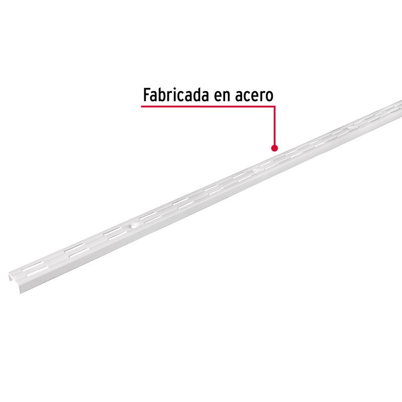 Cremallera-doble-blanca-para-mensulas-planas-1.5m