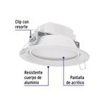 Luminario-LED-empotrado-redondo-de-6-W-luz-calida