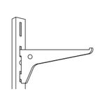 Mensula-plana-blanca-para-cremallera-sencilla-25cm